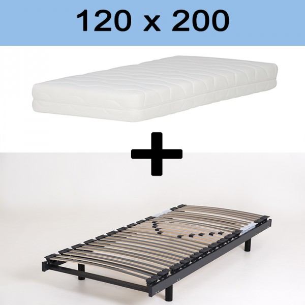 Pack Sommier fixe et Matelas pocket 5 - 120 x 200