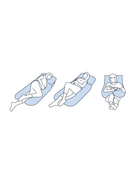 Oreiller / Coussin d'allaitement Natalys - Ergonomique pour la grossesse et l'allaitement